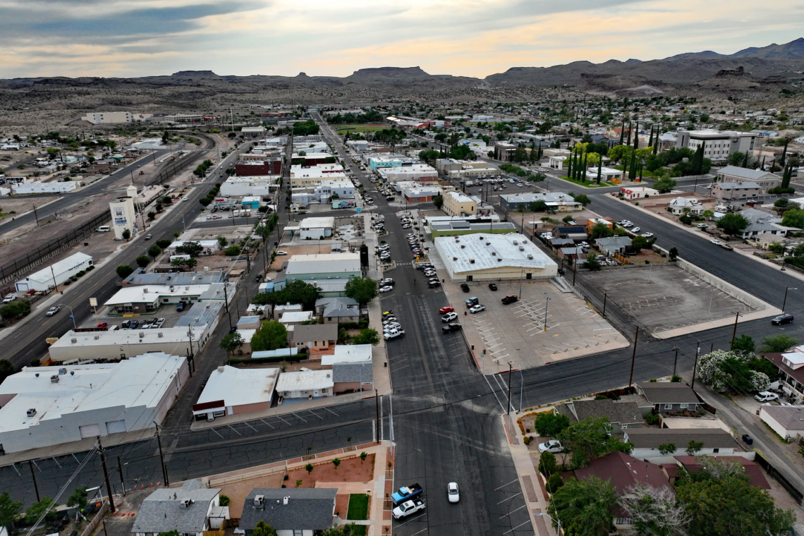 Aerial view of Downtown Kingman