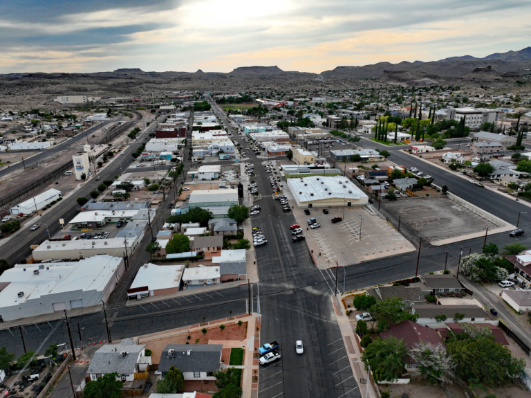 Aerial view of Downtown Kingman